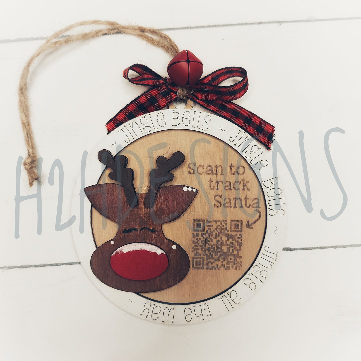 Reineer Santa Tracker Ornament