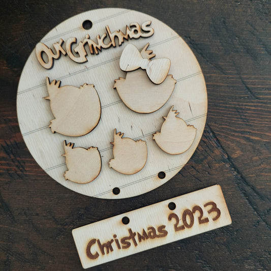 Grinch Family Ornament DIY Kit