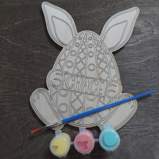 Personalized Easter Bunny Egg DIY Paint Kit