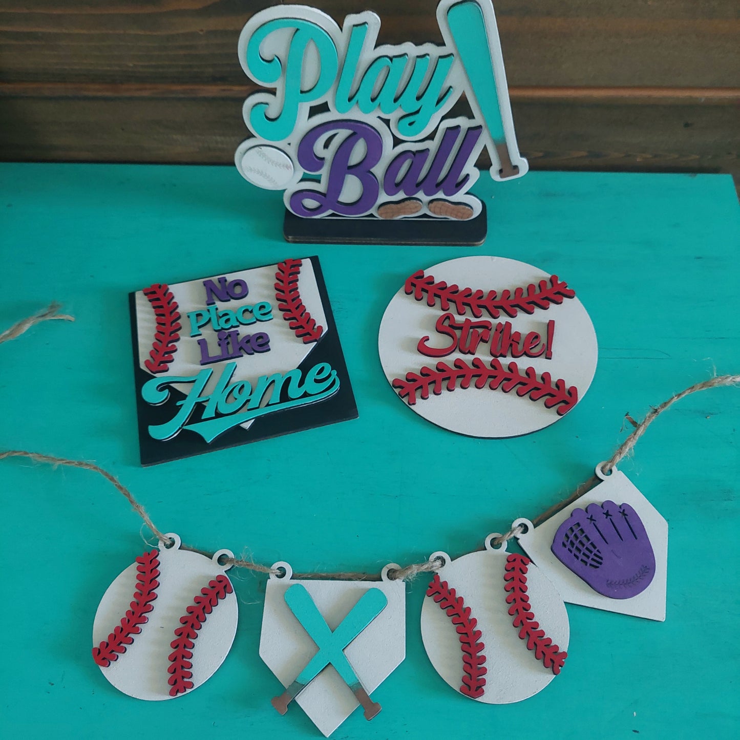 Baseball Tiered Tray