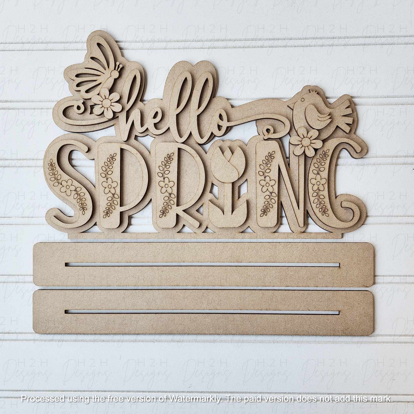 Hello Spring Word Art