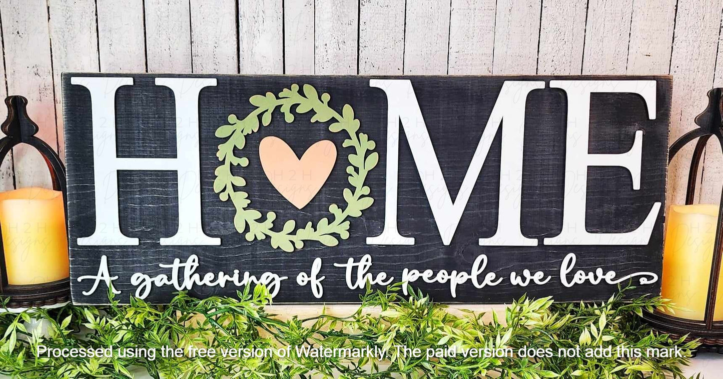 Home Mantle Sign