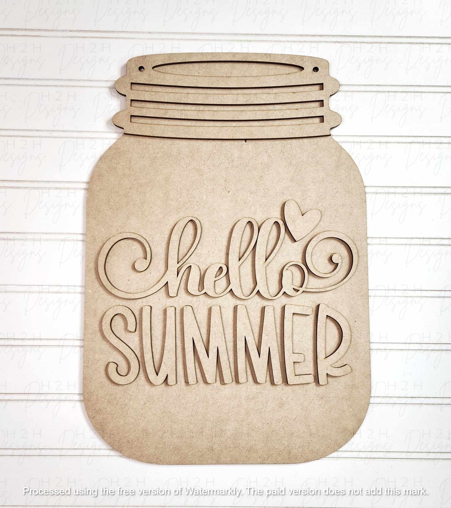 Hello Summer Hanging Sign