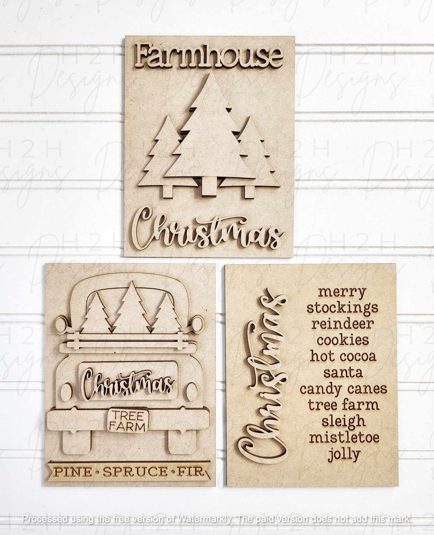 Country Christmas Trio Set