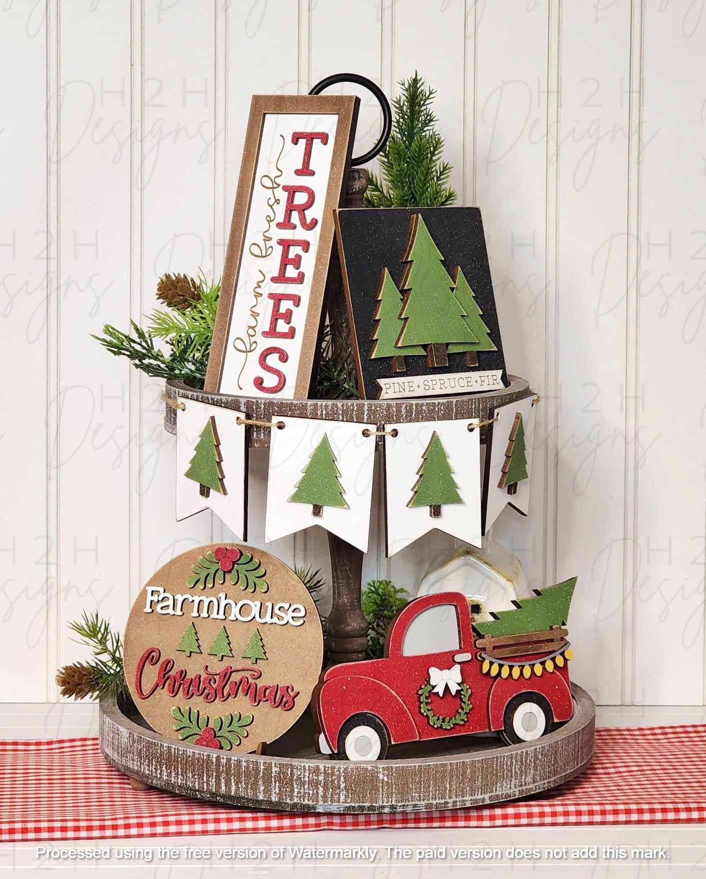 Farmhouse Christmas Decor Set