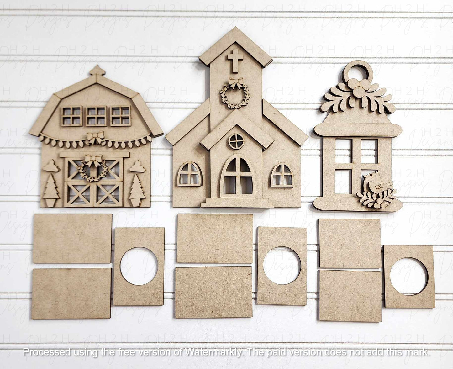 Country Christmas Votive Holders