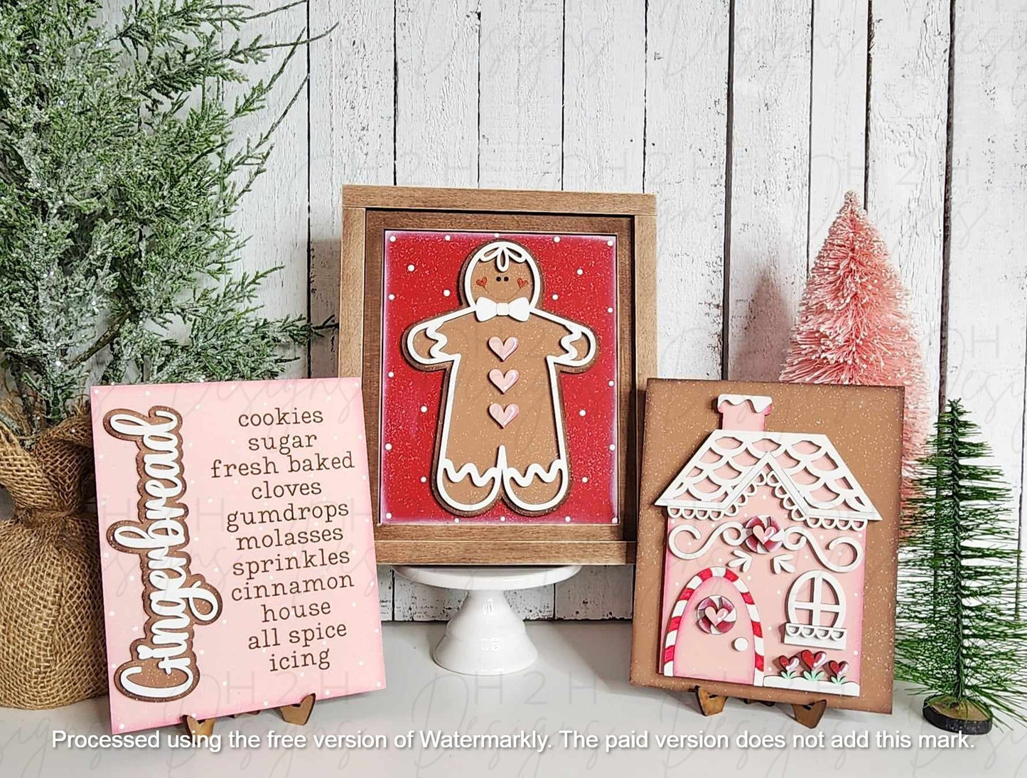 Gingerbread Christmas Trio Set