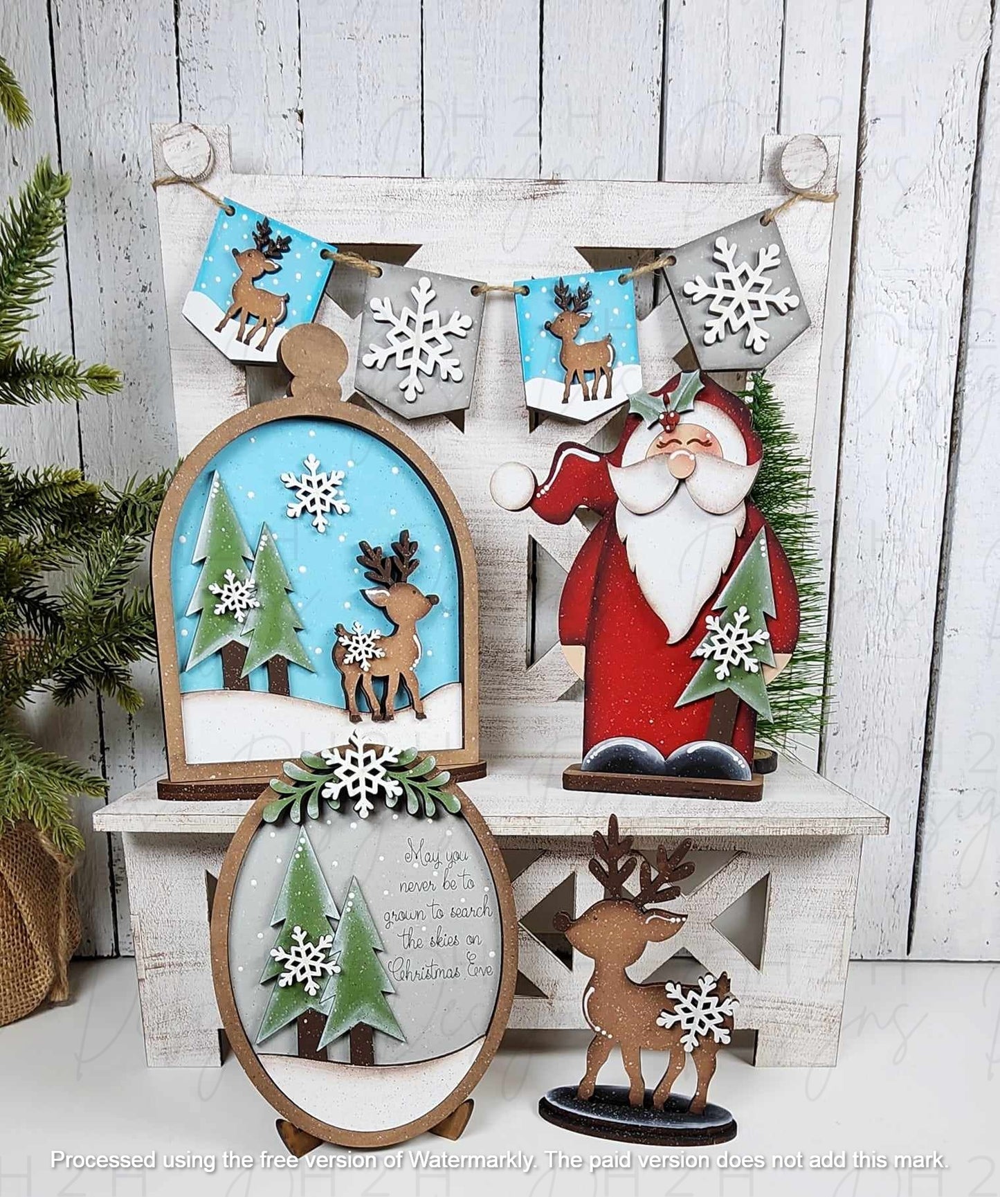 Oh Deer Christmas Decor Set