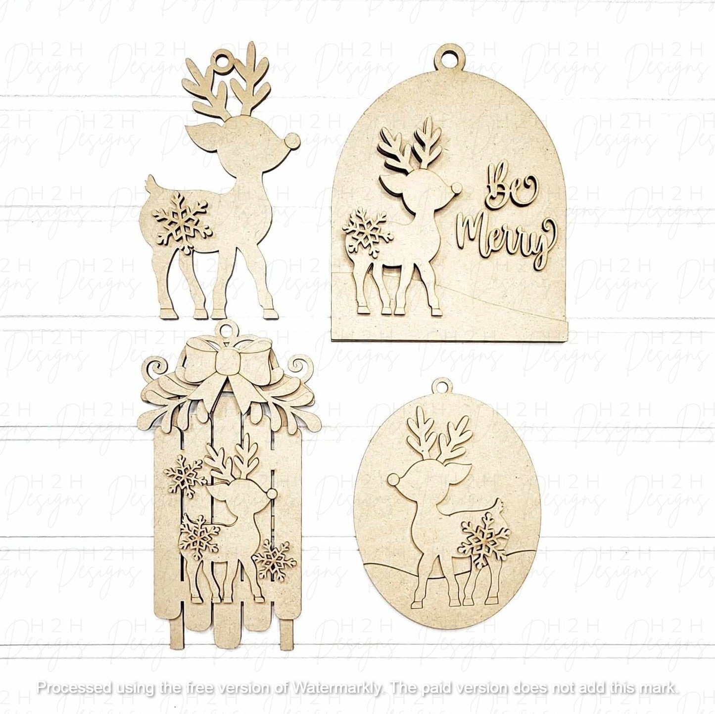 Oh Deer Christmas Ornaments
