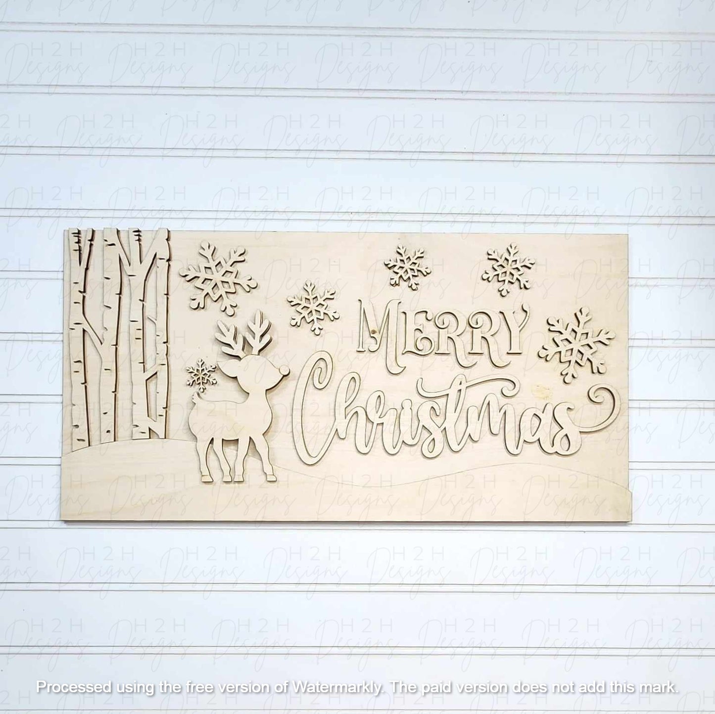 Oh Deer Christmas Mantle Sign