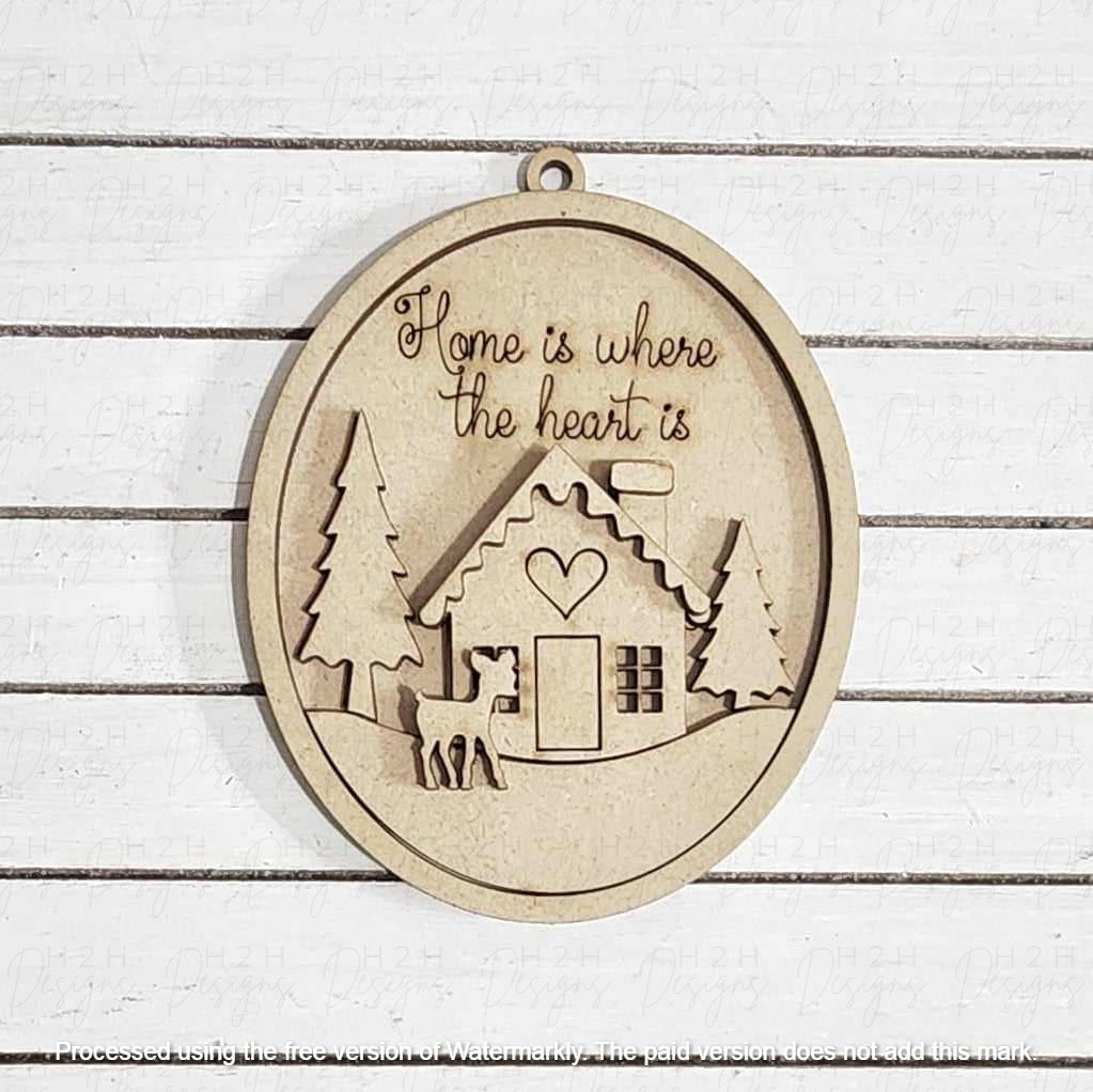 Winter Cabin Ornament