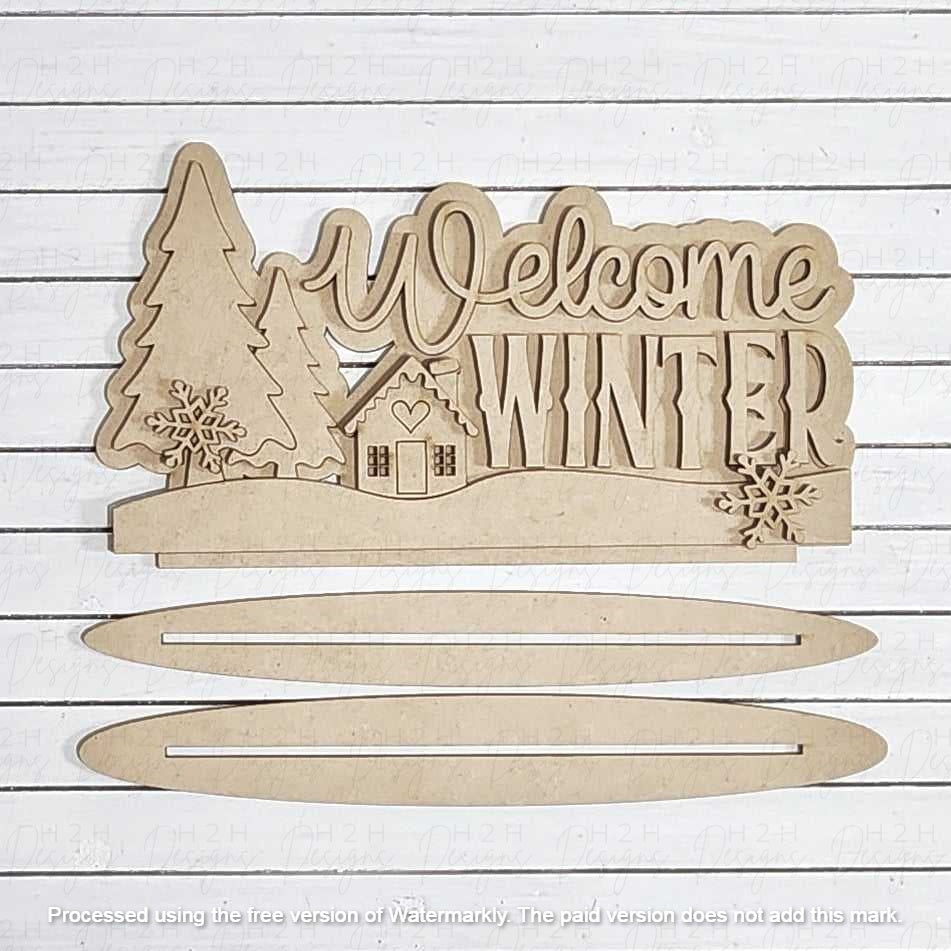 Welcome Winter Word Art