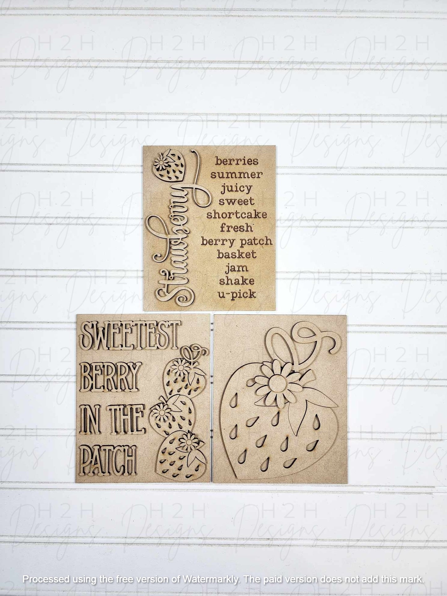Berry Sweet Trio Signs