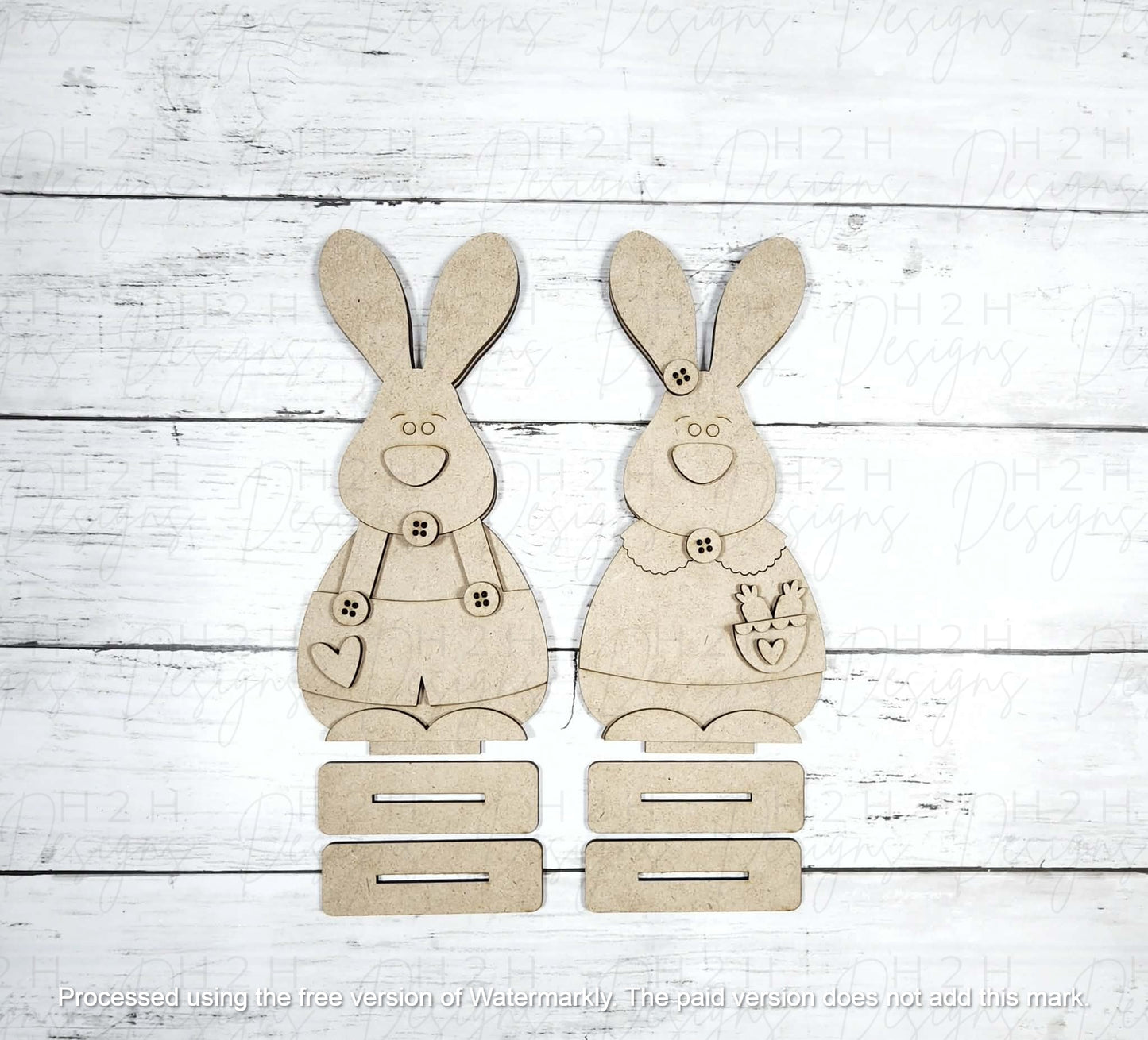 Bunny Couple Shelf Sitter