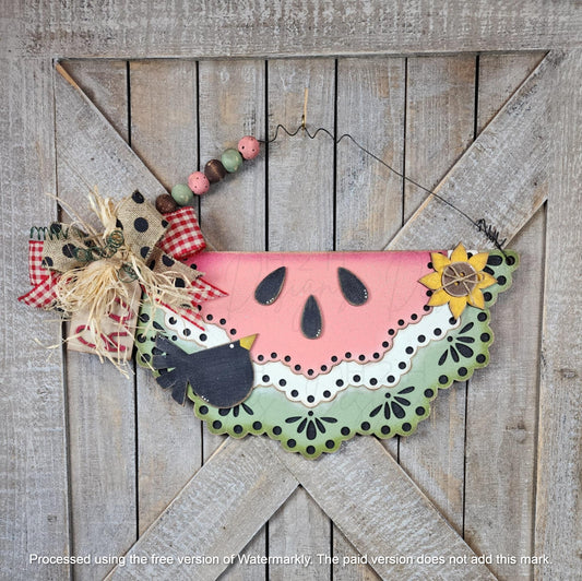 Vintage Watermelon Slice Sign