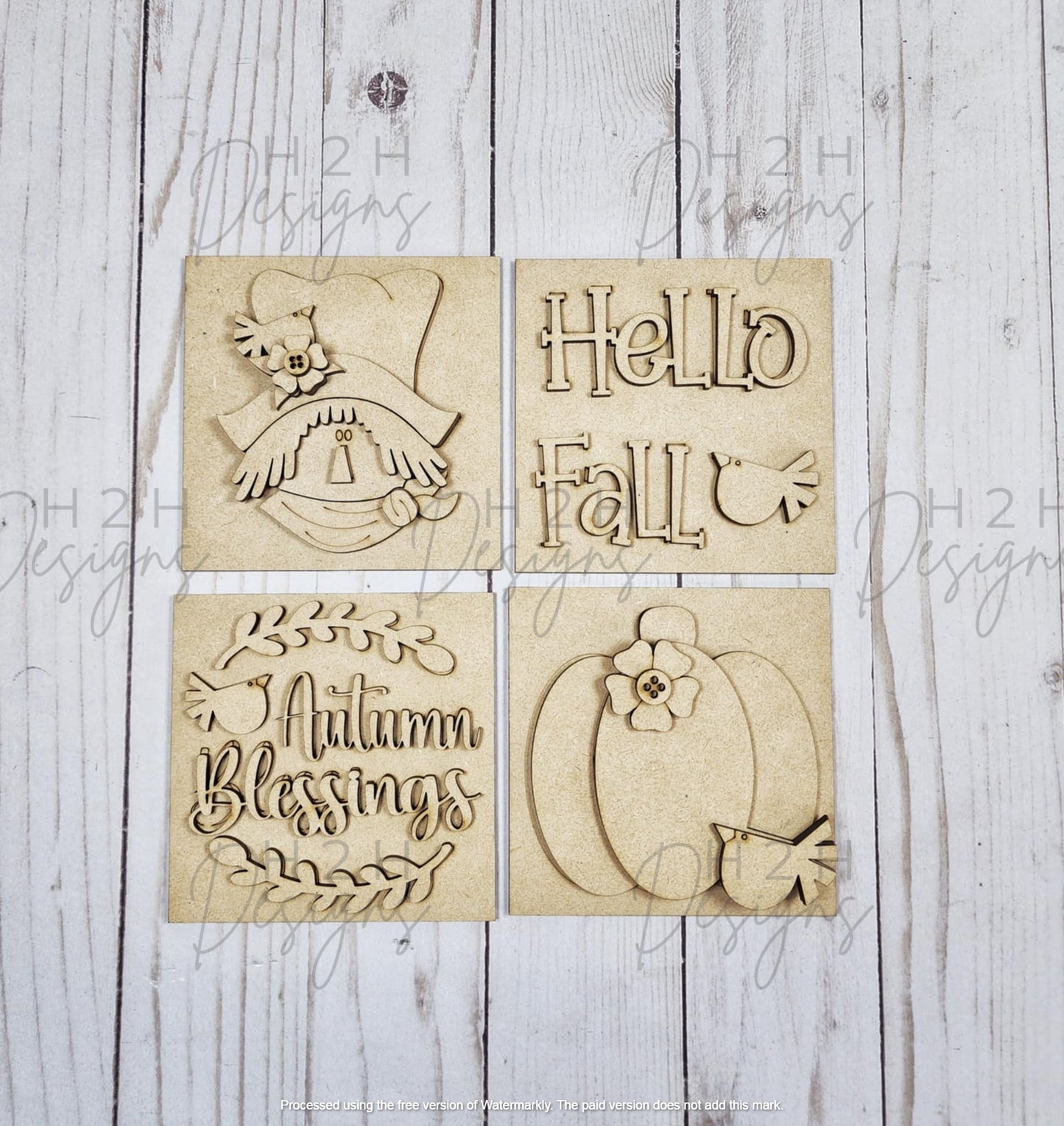 Fall Scarecrow Signs