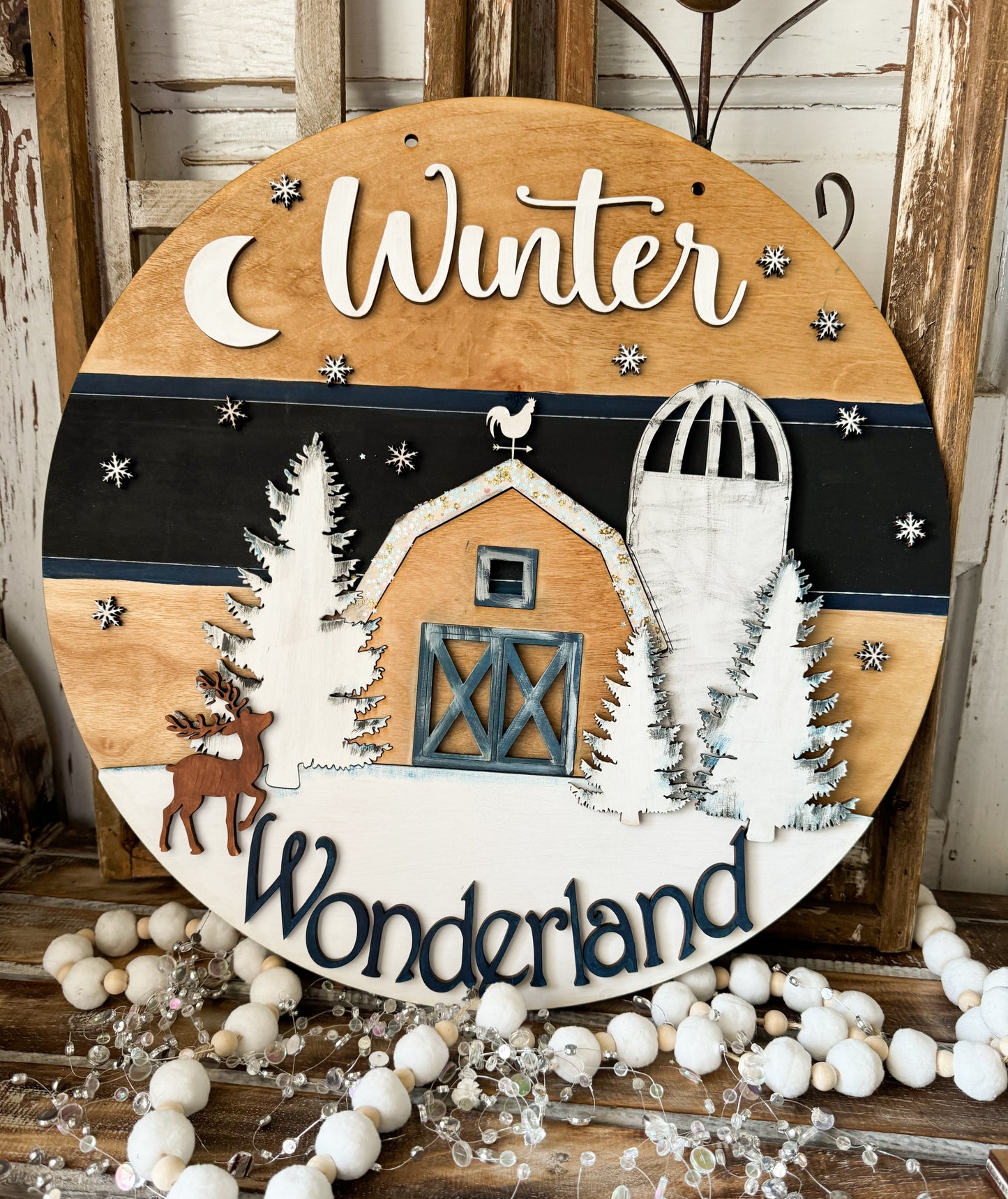 Winter Wonderland Door Sign Kit