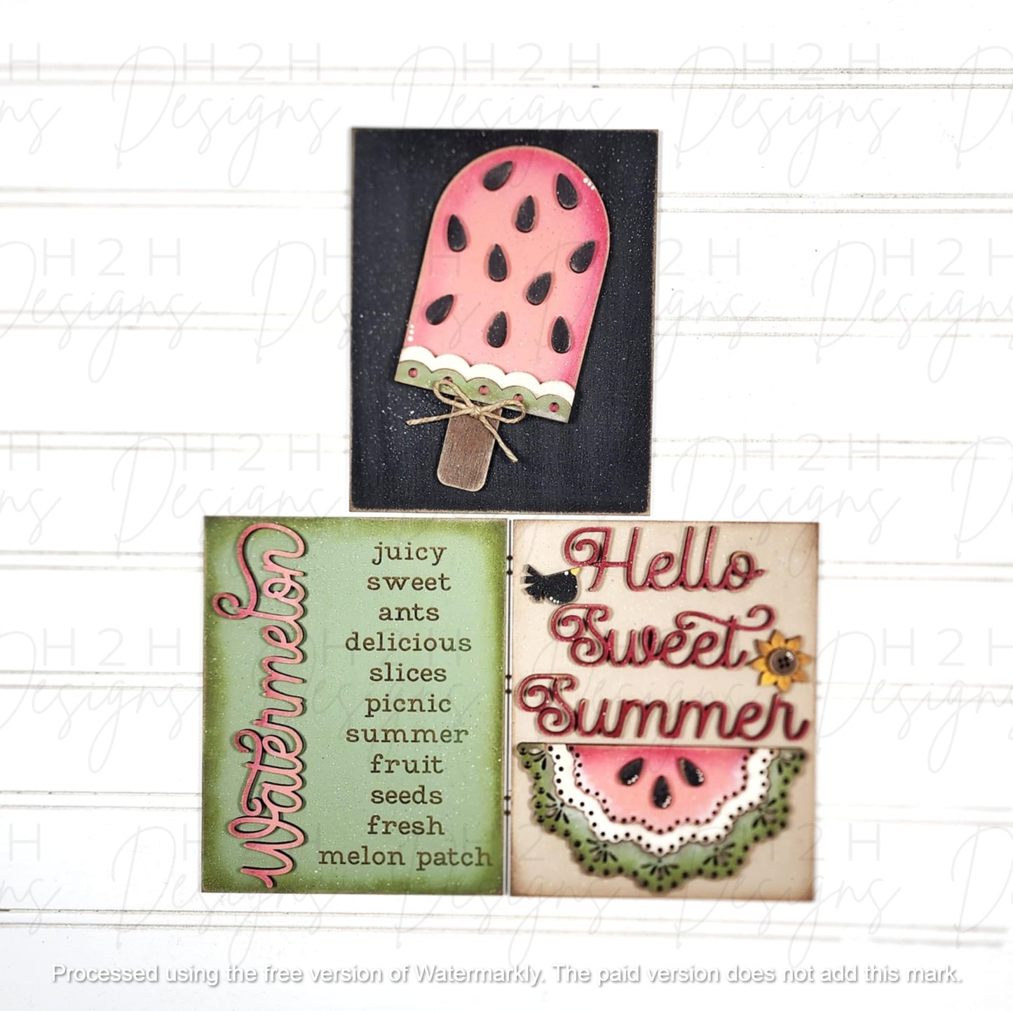 Vintage Watermelon Trio Set