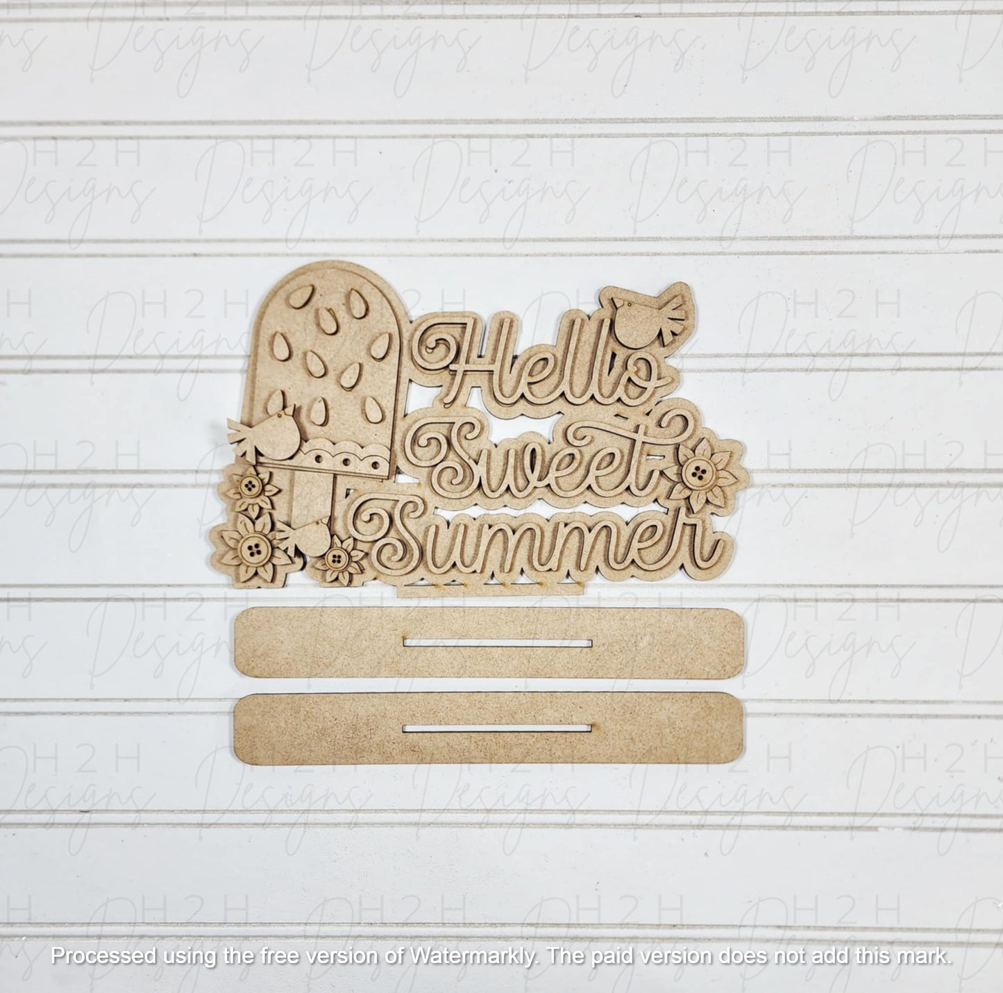 Vintage Watermelon Word Art