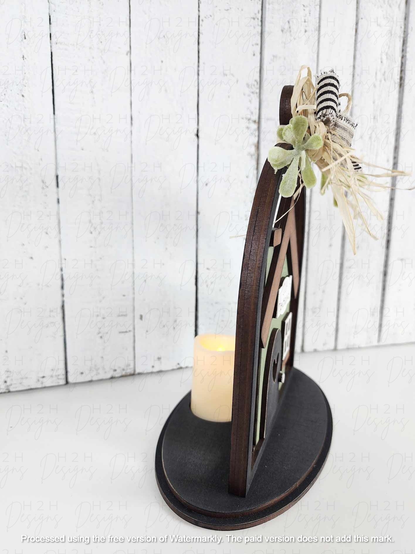 Family Home Cloche Votive Holder