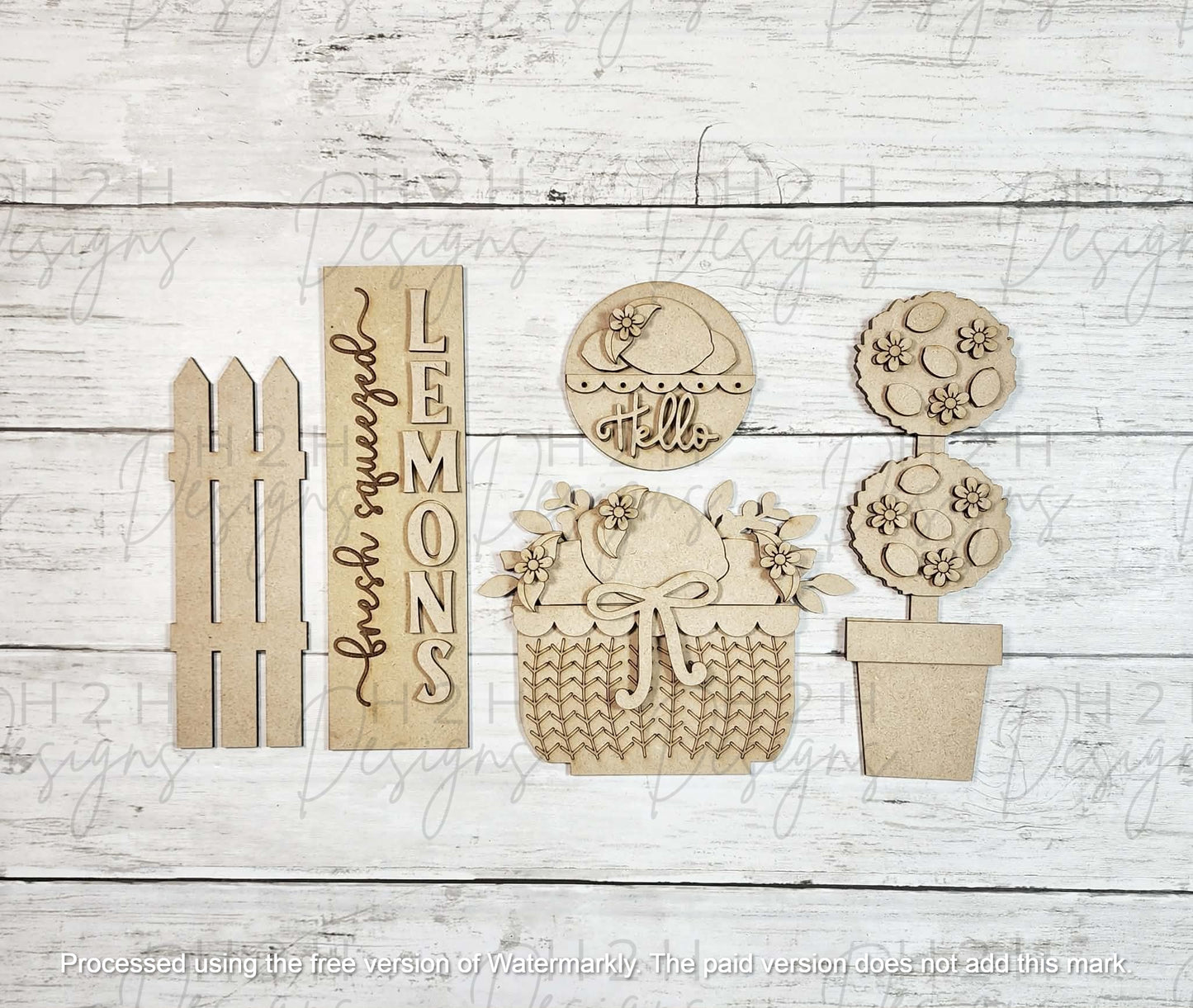 Lemonade Summer Barn Door Insert