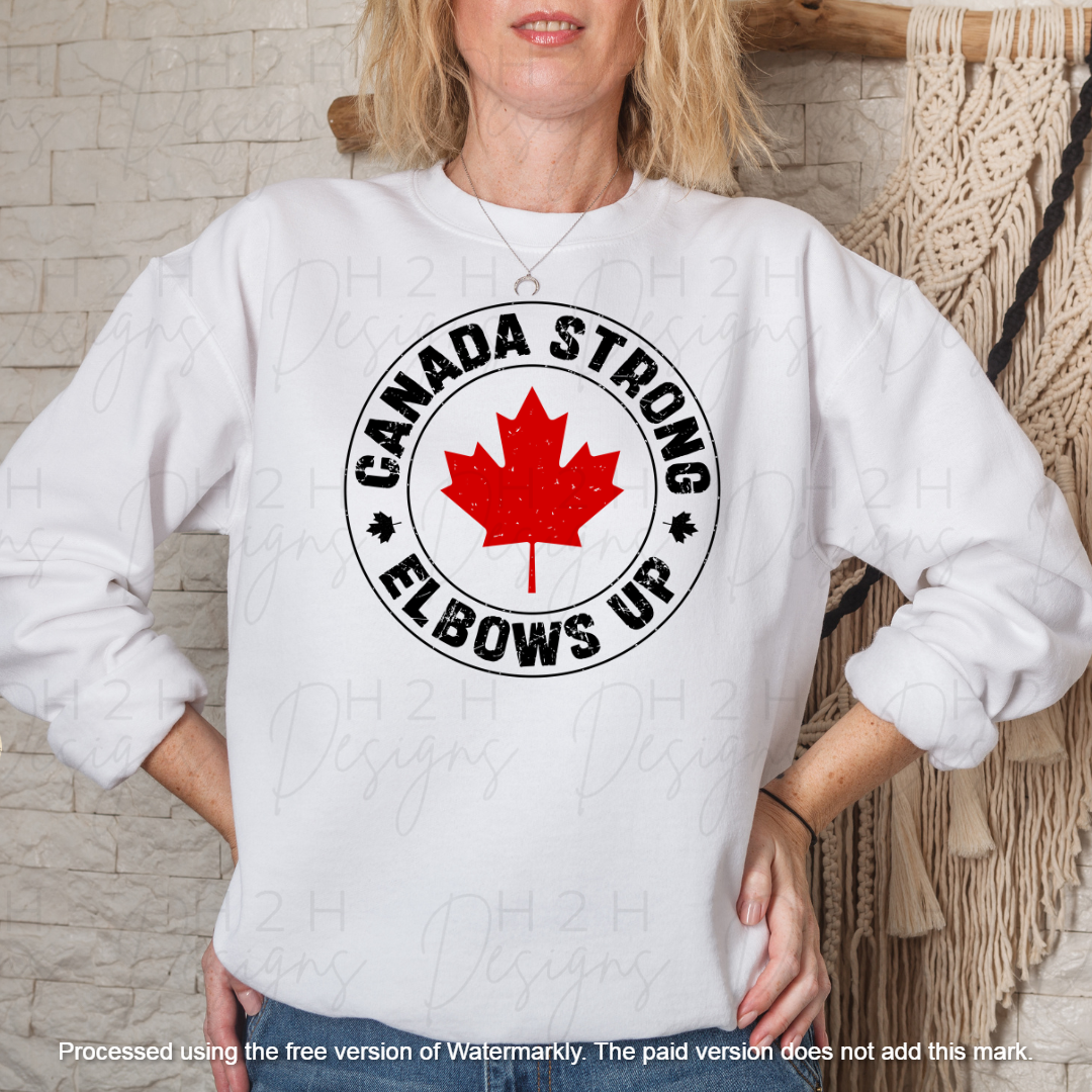 White Canada Strong Crewneck