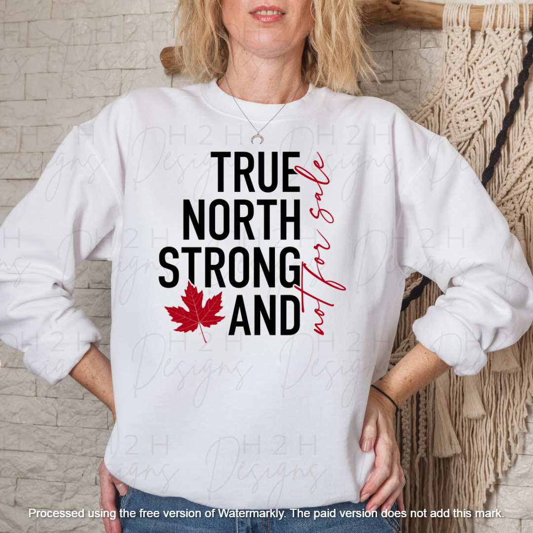 White True North Crewneck