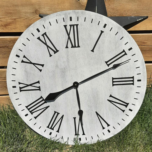 22" Large Wood Clock