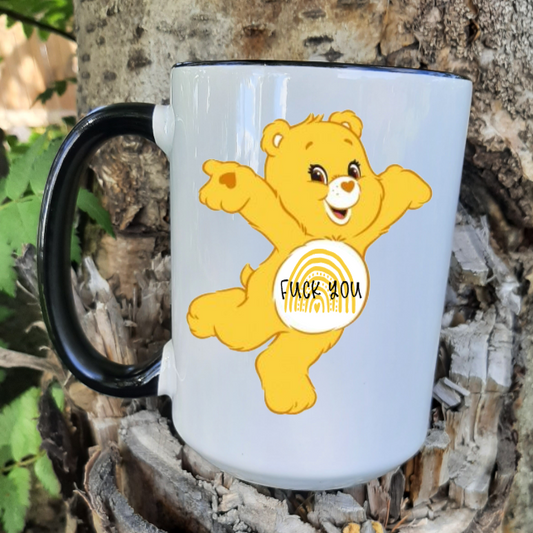 Yellow Fuck You Swear Bear