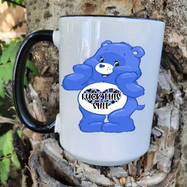 Blue Fuck This Shit Swear Bear