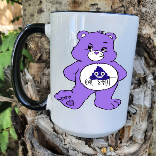 Purple Eat Shit Swear Bear