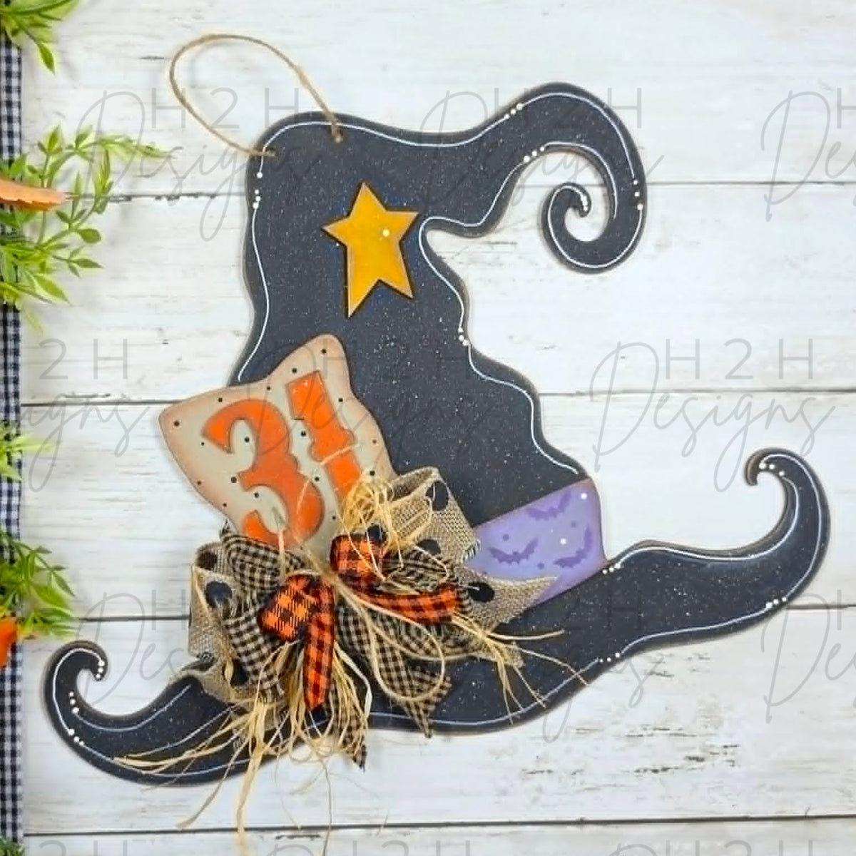 Witch's Hat Door Sign - Halloween Paint Night