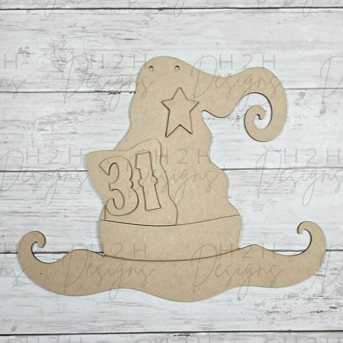 Witch's Hat Door Sign - Halloween Paint Night