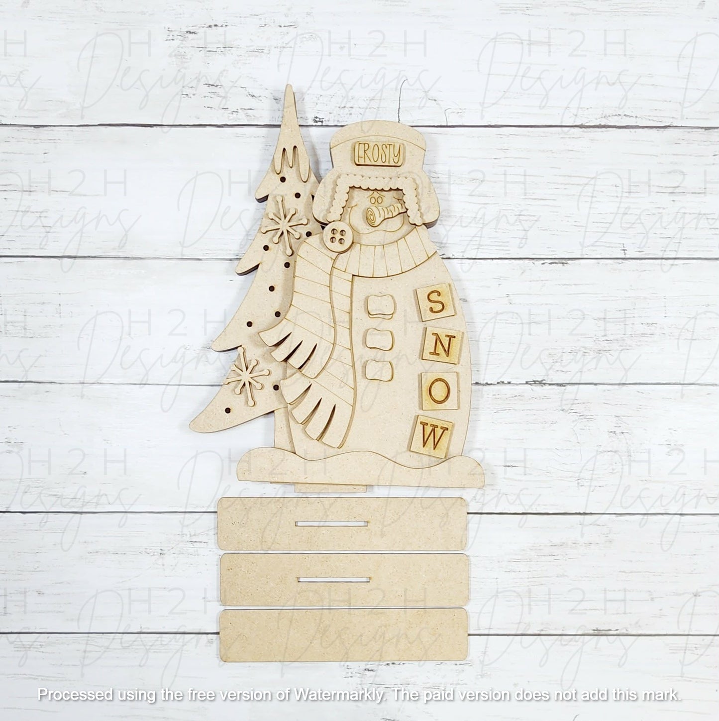 Winter Snow Snowman Shelf Sitter