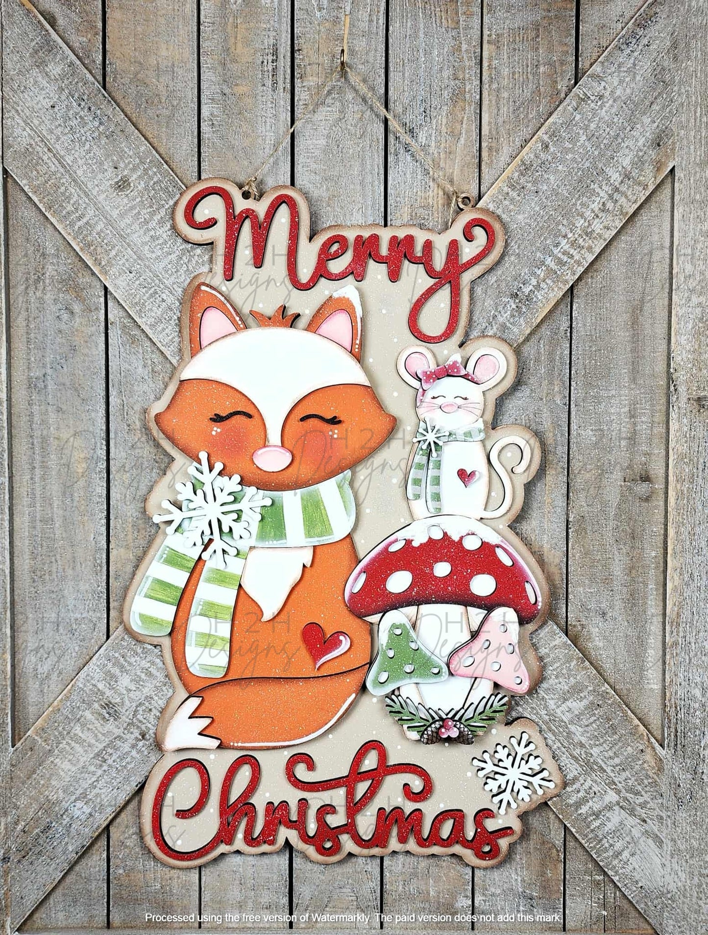 Merry Christmas - Animals Sign Kit