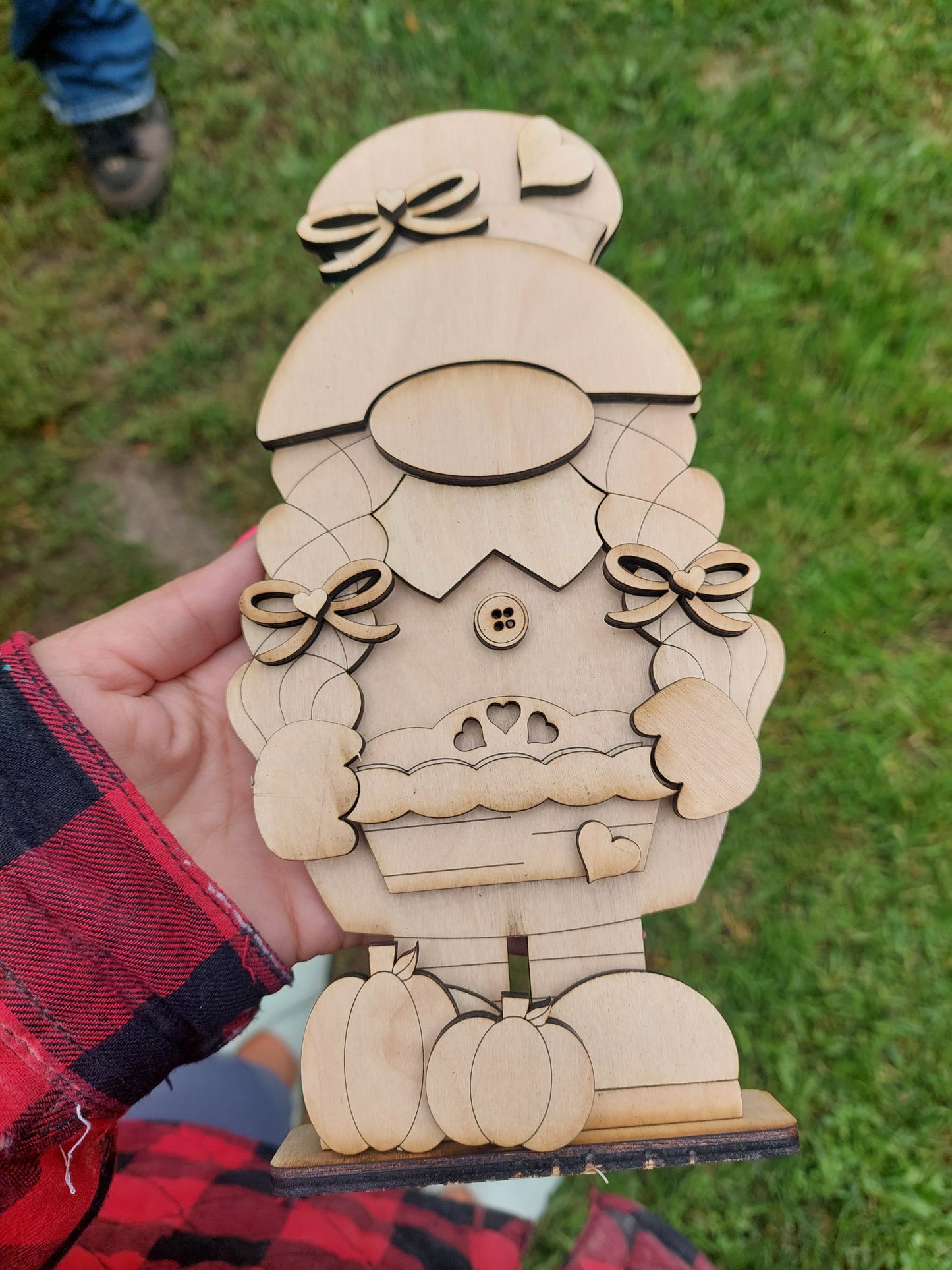 Fall Pilgrim Thanksgiving Girl Gnome DIY Kit