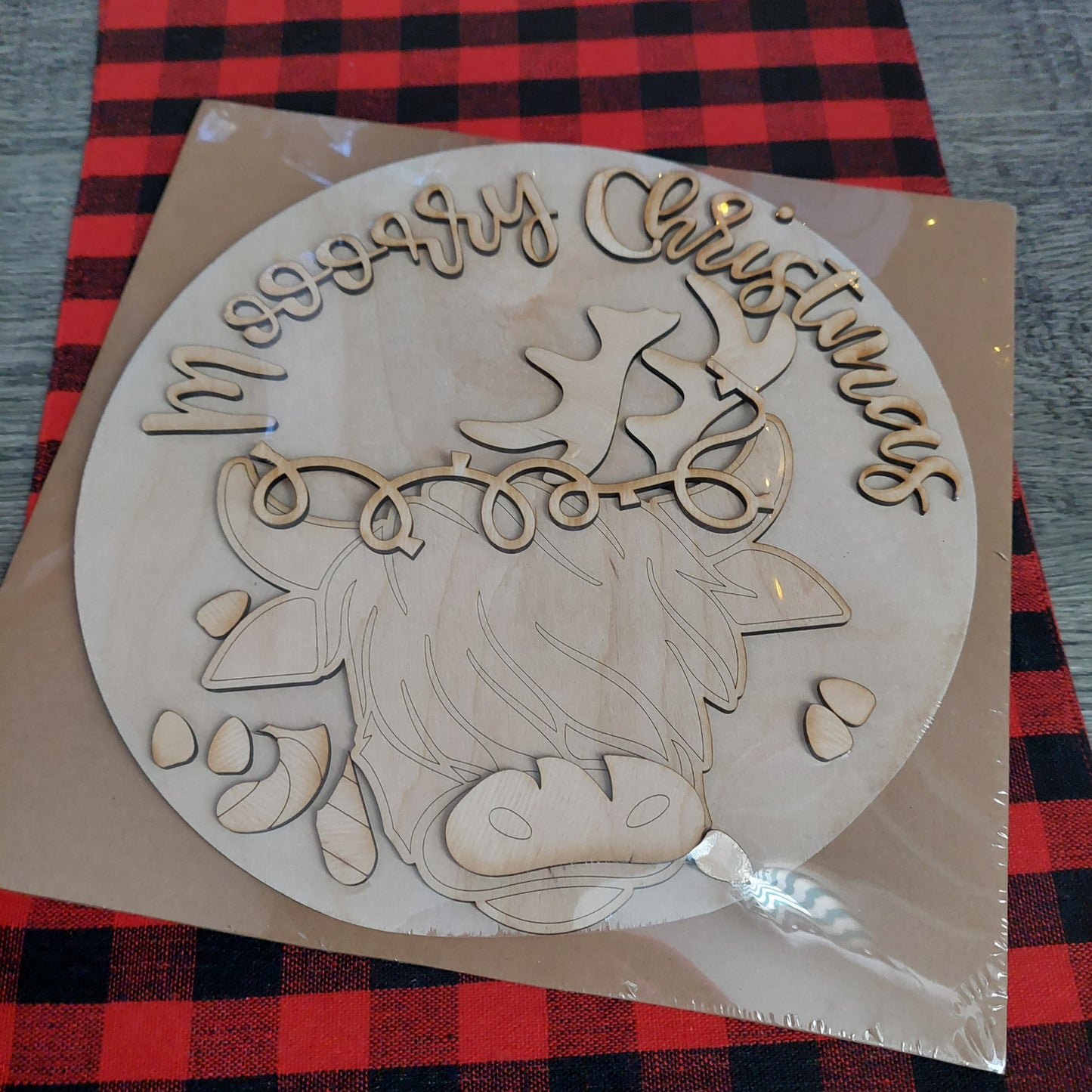 Mooory Christmas Round Door Hanger DIY Kit