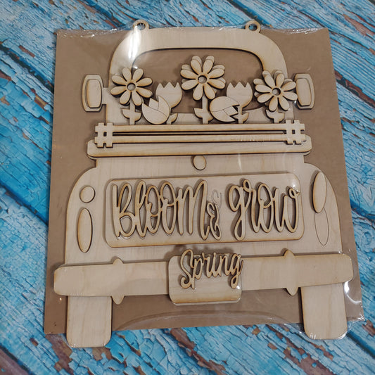 Bloom & Grow Truck Sign