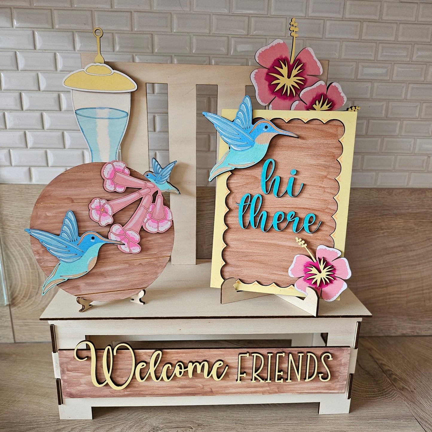 Welcome Friends Tiered Tray DIY Kit