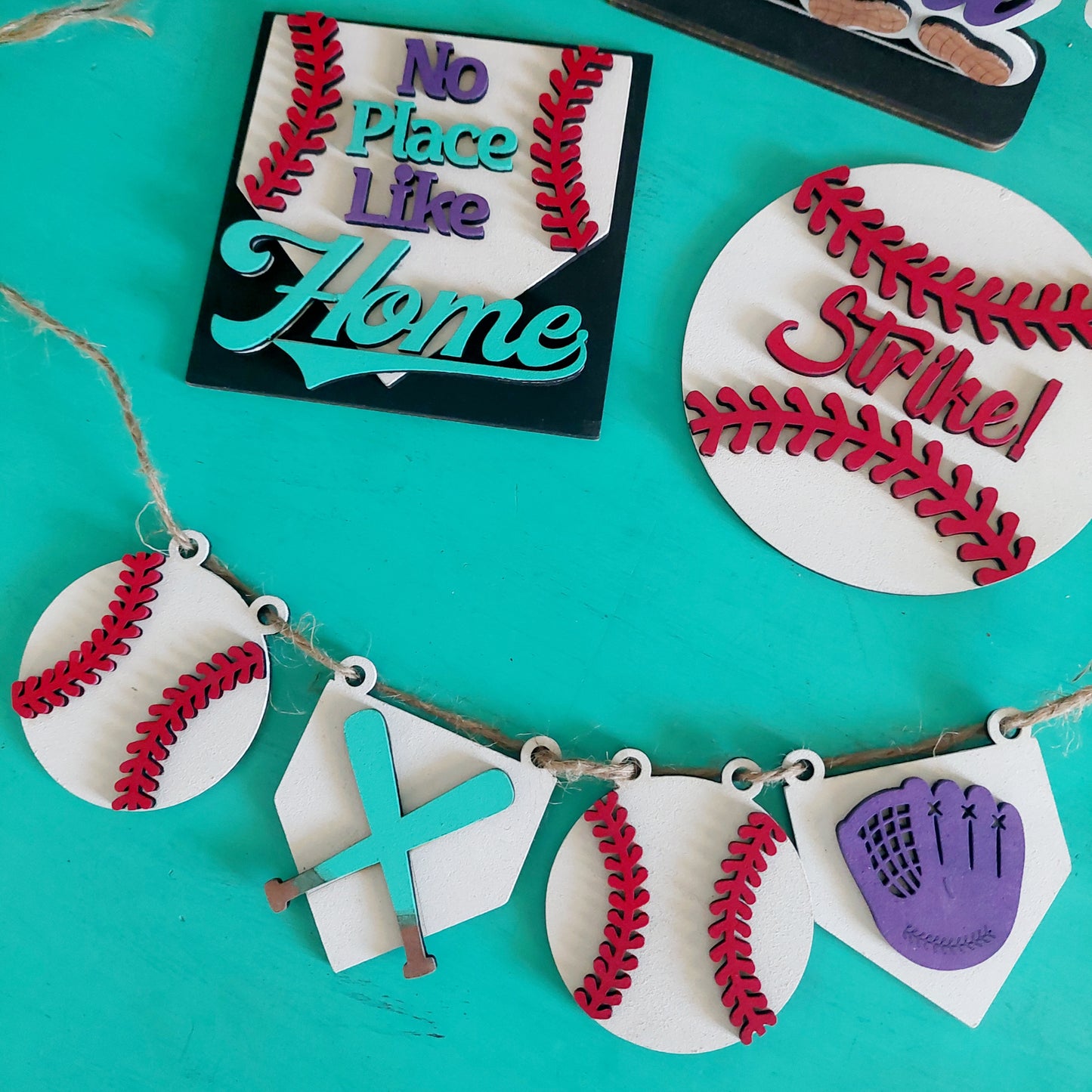 Baseball Tiered Tray