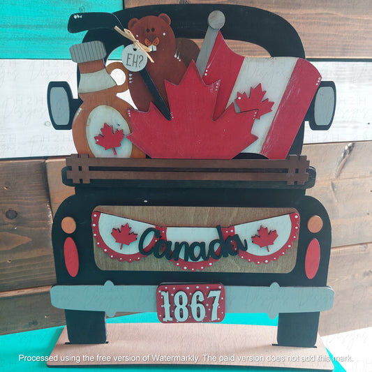 Canada Day Truck Insert