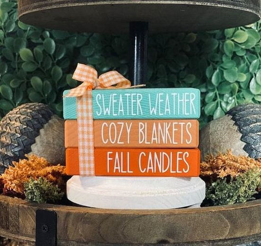 Faux Book Stack