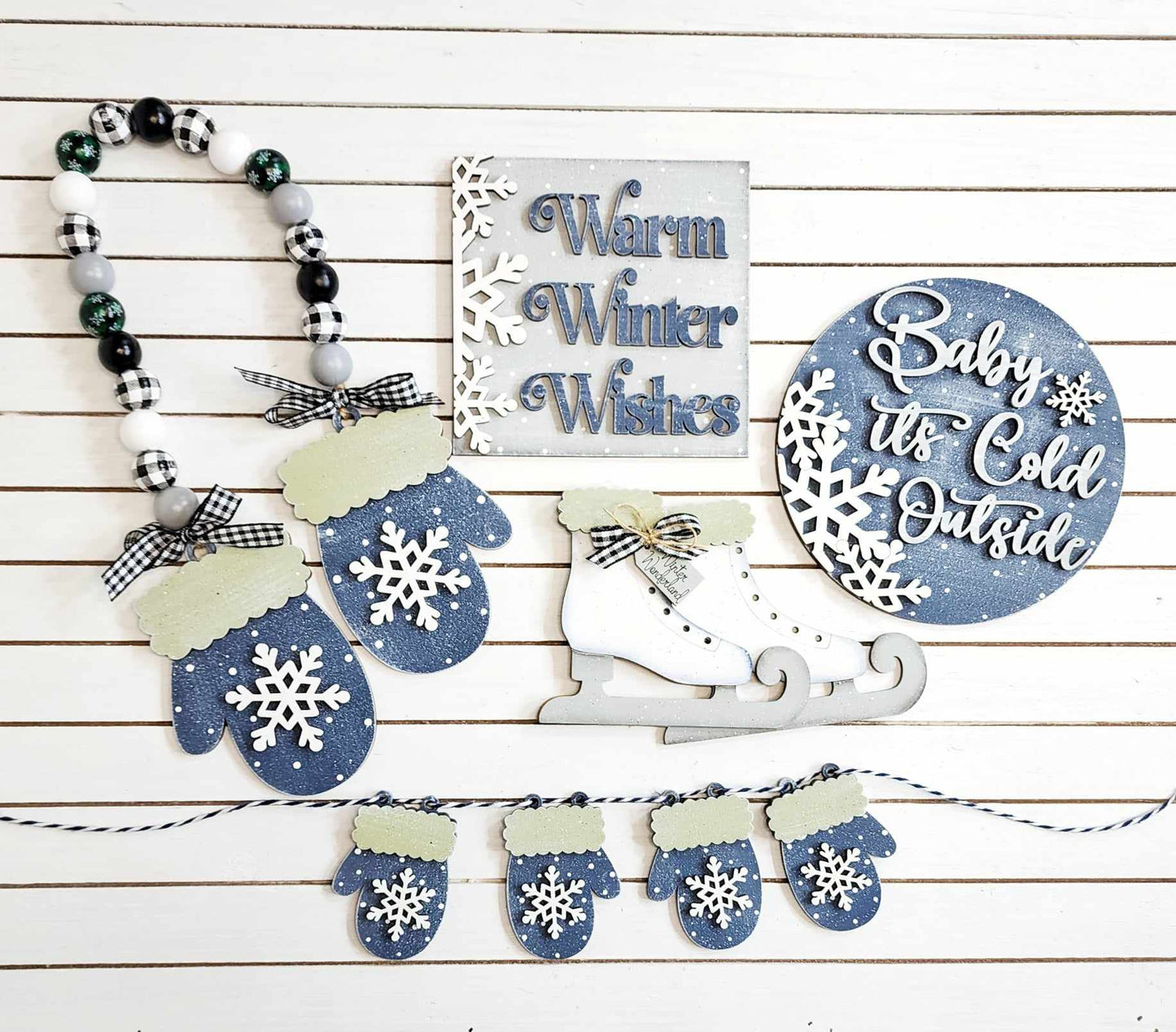 Winter Wonderland Tiered Tray DIY Kit