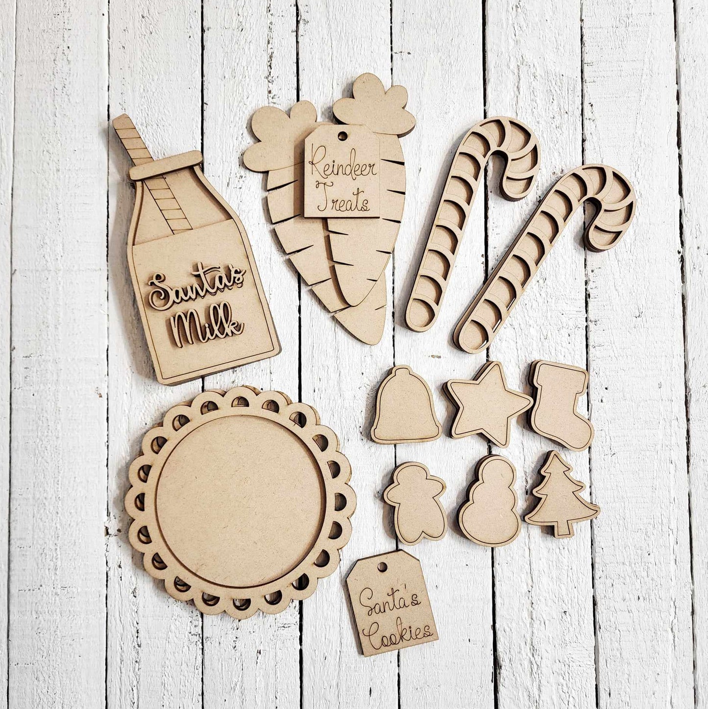 Santa Milk and Cookies Set DIY Kit