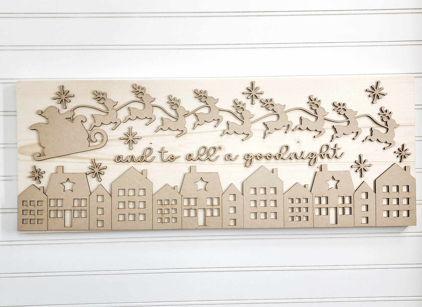 And to All A Goodnight Mantle Sign DIY Kit