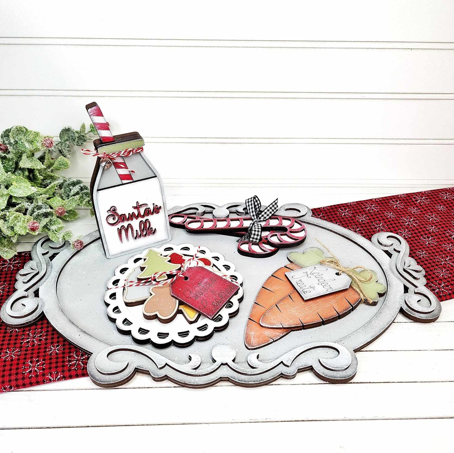 Santa Milk and Cookies Set DIY Kit