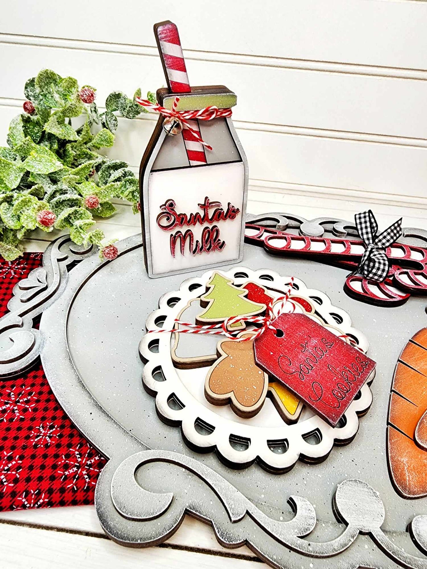 Santa Milk and Cookies Set DIY Kit