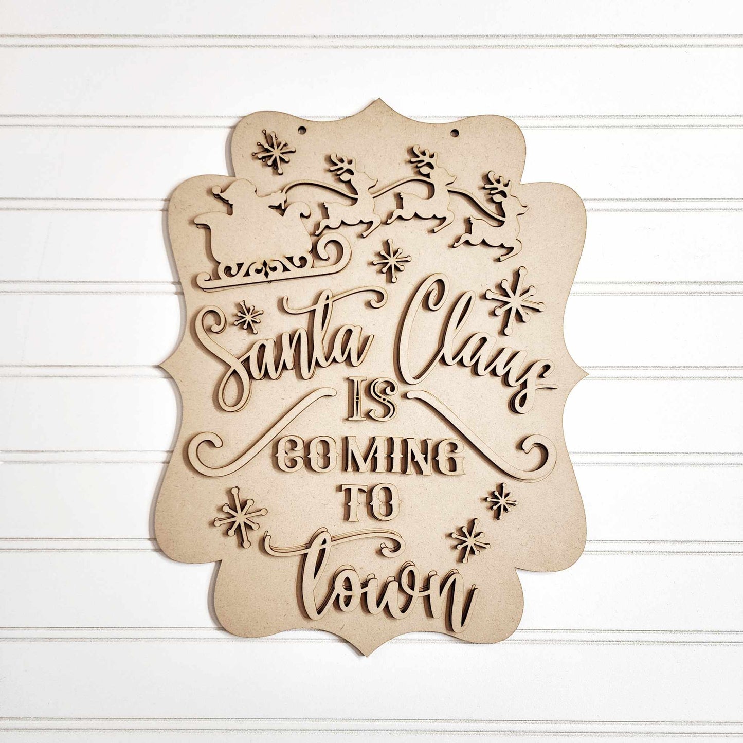 Santa Claus is coming to town sign DIY Kit