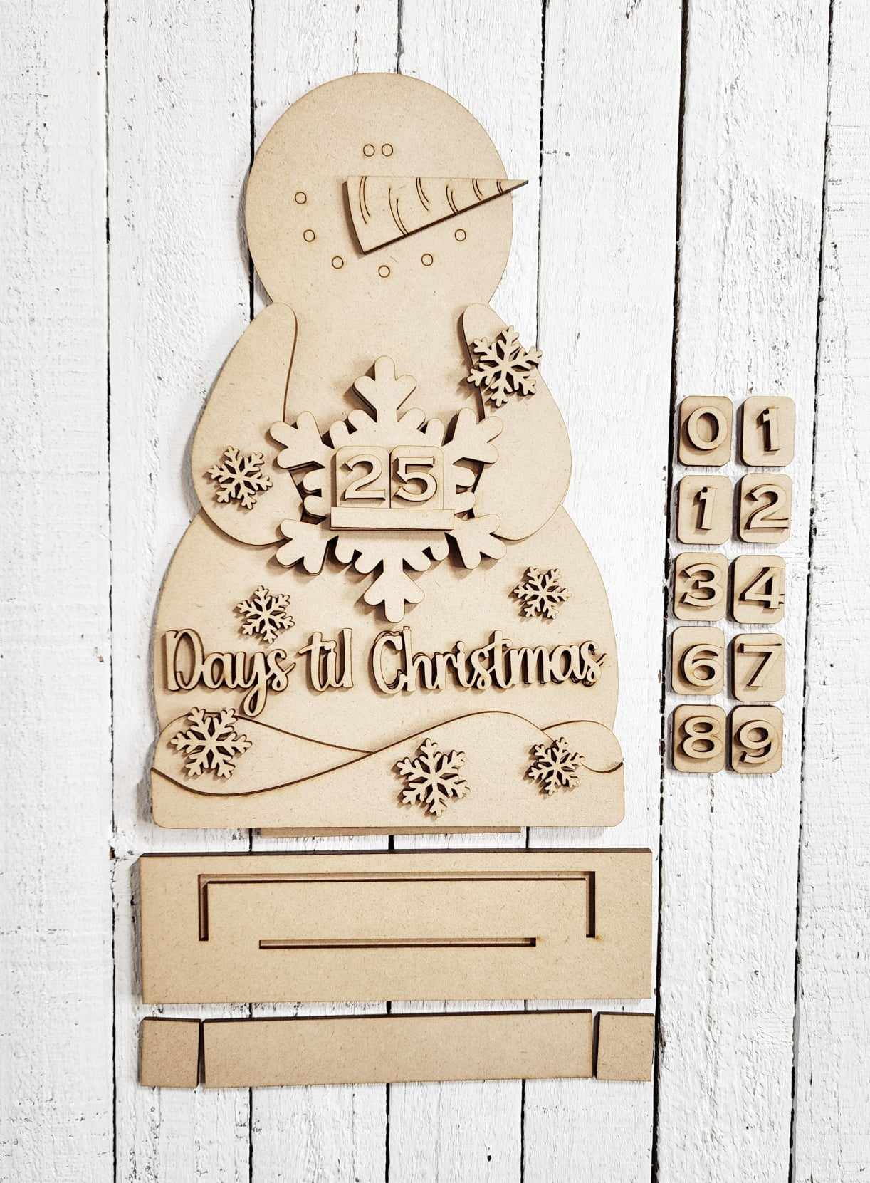 Snowman Countdown DIY Kit