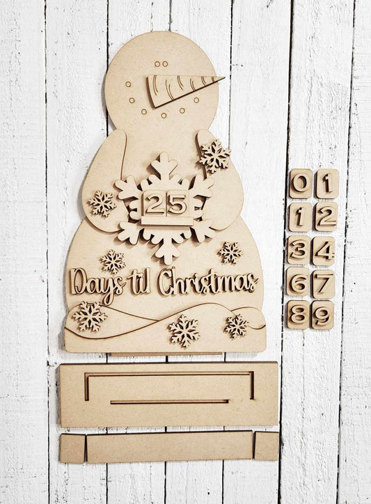 Snowman Countdown DIY Kit